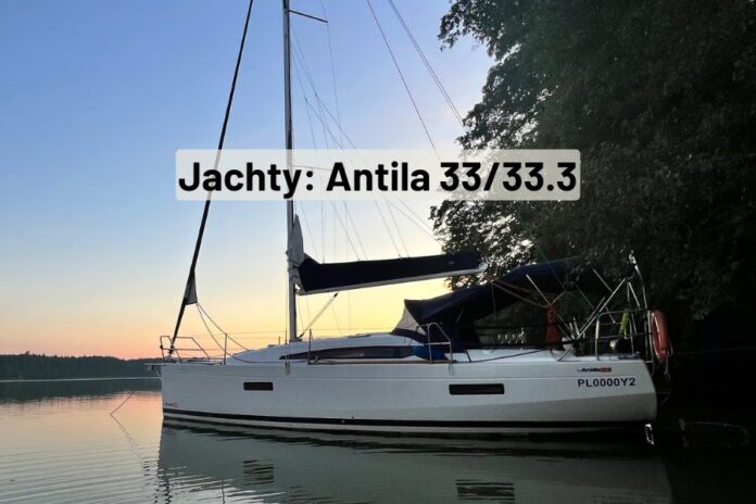 Jacht antila 33, antila 33.3 właściwości, dane techniczne, czarter mazury, dla ilu osób