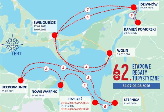 62. etapowe regaty turystyczne 2026